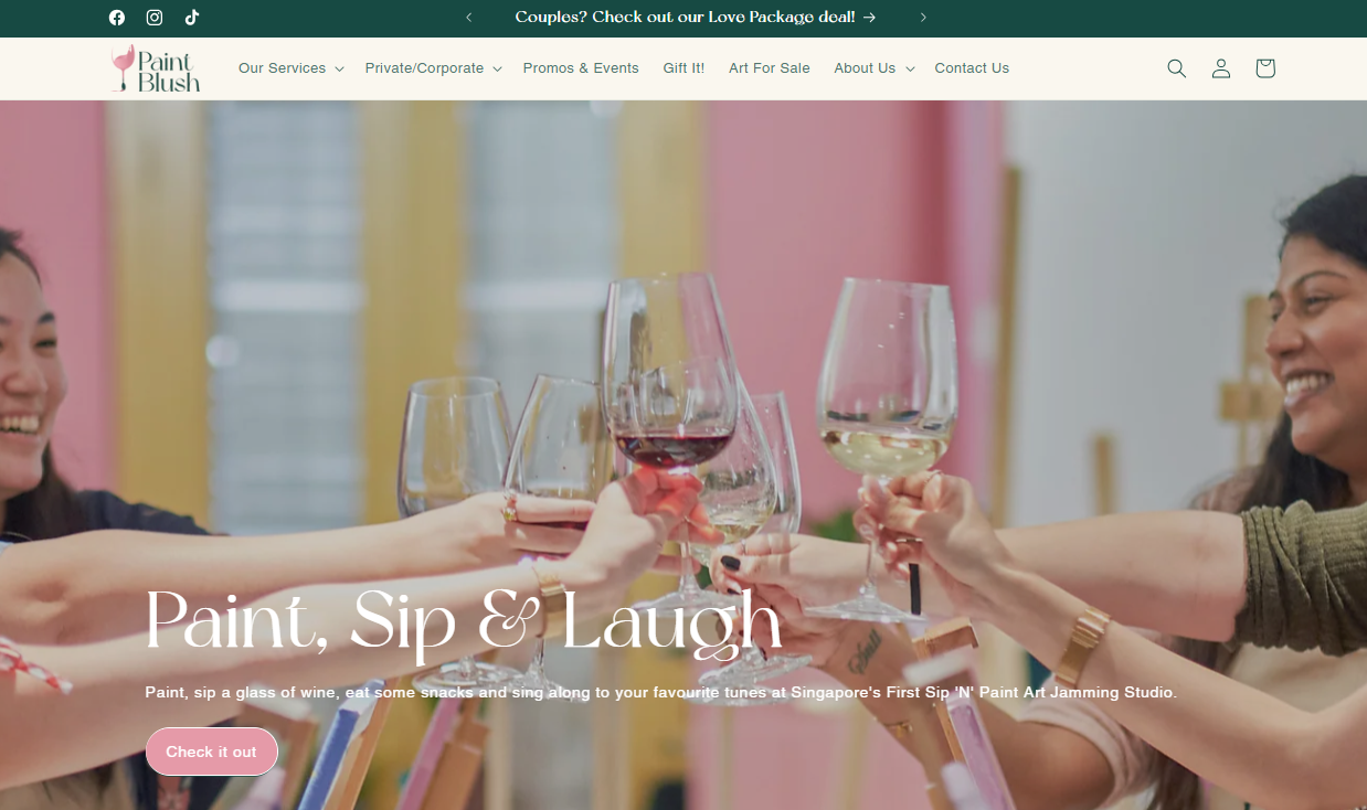 Shopify Website Development For Paintblush