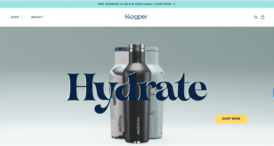 Shopify development for bottle brand